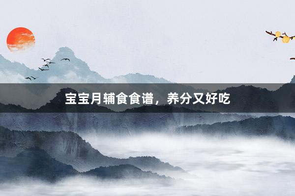 宝宝月辅食食谱，养分又好吃